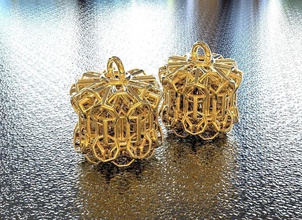 bro woven cylinder earring jewelry earrings art math 3dprinting 3d print model - Mito3D