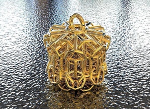 frérot tissé cylindre pendentif bijoux pendentifs art math 3dprinting makerschallenge artchallenge 3d print model - Mito3D