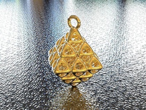 frérot tissé octaèdre 2 pendentif bijoux pendentifs art math 3dprinting makerschallenge artchallenge 3d print model - Mito3D