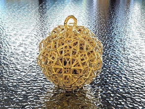 bro woven octotoad pendant jewelry pendants 3dprinting octogoat math art makerschallenge artchallenge 3d print model - Mito3D