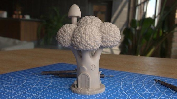 broccoli house vegetable fantasy exterior garden toy building magical cute art sculptures 3d print model - Mito3D