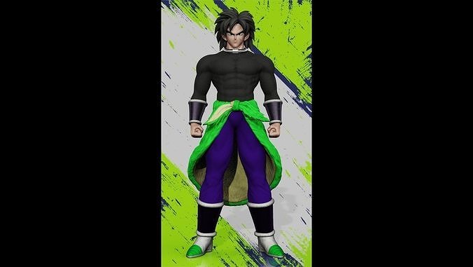 broly dg super esfera dragão goku vegetta gogeta vegito arte esculturas 3D print model - Mito3D