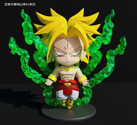 broly funko dragon ball z chiby vegeta goku gohan trunks cell freezer ultra jiren figurines games toys board art sculptures 3d print model - Mito3D