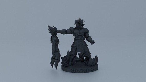broly Kakarot goku Vegeta Saiyan Ejder topu anime manga film heykel reçine şekil oyuncak diyorama savaşçı lubu 3dprinting Naruto parça Ejderha Sanat heykeller 3d print model - Mito3D