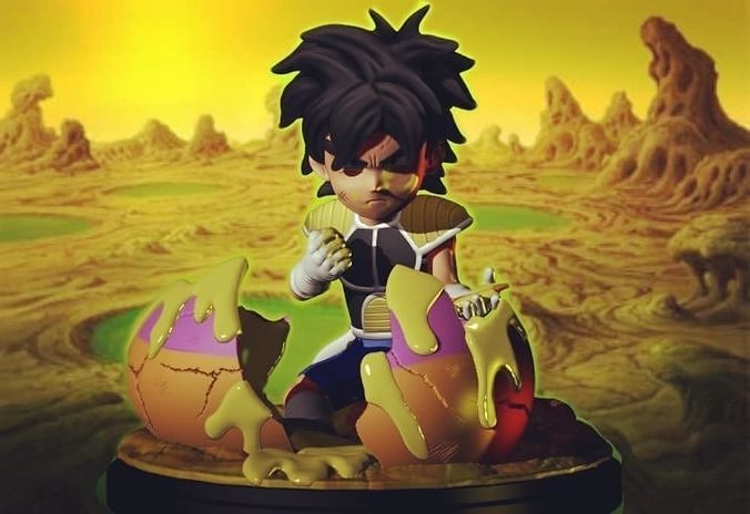 broly niño saiyajin enloquecido dragonballsuper Dragon Ball Z supersaiyanlegendario goku vegeta Akira Toriyama anime diorama Arte esculturas 3D print model - Mito3D