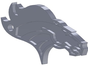 broncos caballo cabeza llave engañar imprimible moda 3d print model - Mito3D