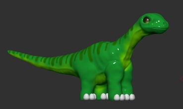 brontossauro desenho animado dinosour dinossauro brinquedo brinquedos estatuetas jurássico animal 3d 3dprint 3dmodel 3ddinosour 3ddino criança crianças criatura fera monstro escultura jogos 3d print model - Mito3D