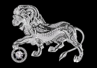 brooch lion chanel jewellry pendant gold silver tiger jewelry brooches 3d print model - Mito3D