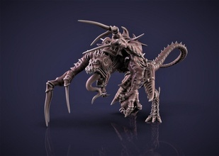 broodlord inspired fanart 3d printable model print monster alien xeno space scifi 40k warhammer miniature creature bug tabletop swarm miniatures sci fi tyranid proxy conversion 40 k games toys board 3d print model - Mito3D