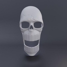 arroyo trozo máscara 3d impresión modelo cráneo horror Víspera Santos Arte cosplay 3dprinting imprimible pasatiempo bricolaje diy anime pieza 3d print model - Mito3D