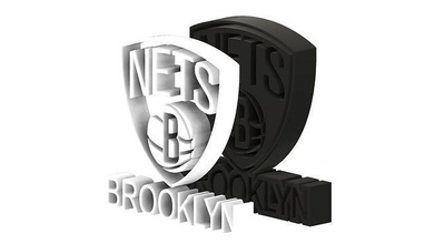 brooklyn nets nba basketball logo upcrid stand decor art usa sport nba2k 3d print model - Mito3D