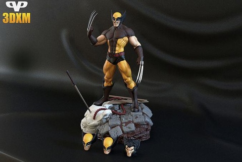 Kahverengi Wolverine stl 3d baskı hayret Birleşik homebrew oyunlar oyuncaklar 3d print model - Mito3D