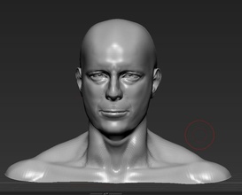 bruce willis büst şöhret tanınmış heykeller insanlar aktör karakterler karakter insan zor ölüm erkek insanlarinsan sanat vücut baş 3d print model - Mito3D