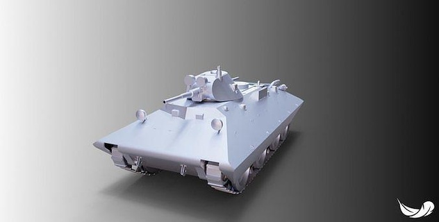bt sv tanque 3d modelo fbx stl militares veículo guerra exército jogos arma fogo brinquedos 3d print model - Mito3D