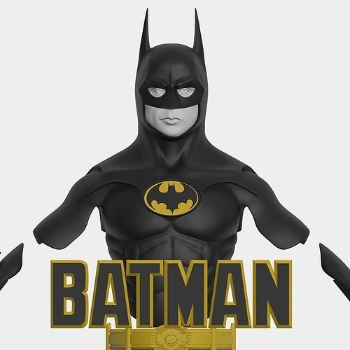 btaman 1989 terno bastão batman filme traje suporte mascarar 3d impressão armaduras arte 3D print model - Mito3D