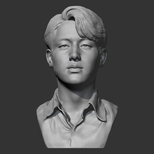 bts Jimin 3d impresión modelo cabeza busto kpop figura hombre cantante cara estatua escultura retrato Arte esculturas 3d print model - Mito3D