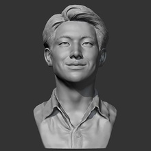 bts rm 3d Yazdır model karakter insanlar insan baş Vesika büst kpop şekil adam şarkıcı heykel Sanat heykeller 3d print model - Mito3D