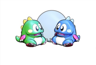 bubble bobble games-toys illustration plastic toy gaming retrogamimg arcade taito coinup games toys 3d print model - Mito3D
