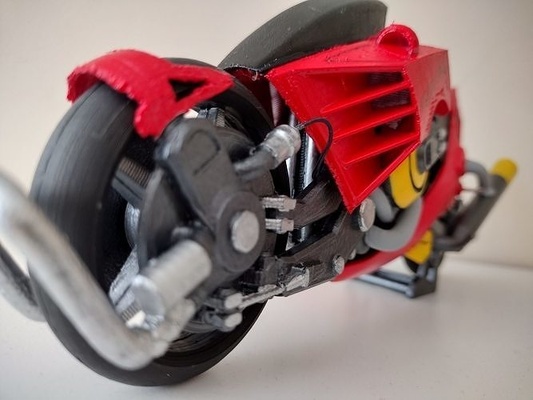 bubblegum crise autoroute étoile moto anime bicyclette 39 autoroute jeux jouets 3d print model - Mito3D