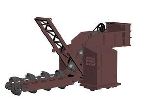 bucket excavator modelh0 slaprinting industry machine machinery technology heavy games toys 3d print model - Mito3D