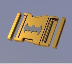 hebilla batman stl batbuckle utilidad cinturón nudillos aferramiento batarang batigrama pasatiempo bricolaje diy 3d print model - Mito3D