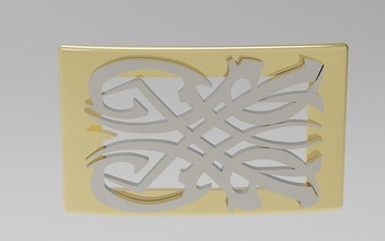 Boucle Hommes ceinture luxe élégant gothique conception modèle accessoires symbole rétro métal or argent titane mode ceintures 3d print model - Mito3D