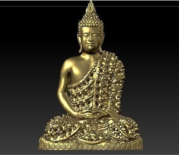 Buda takı Asya gümüş yazdırılabilir kolyeler 3d print model - Mito3D