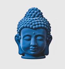 buddha testa arte statua scultura viso ritratto vecchio meditazione interni corpo deco galleria maschio figurina vintage sculture 3d print model - Mito3D