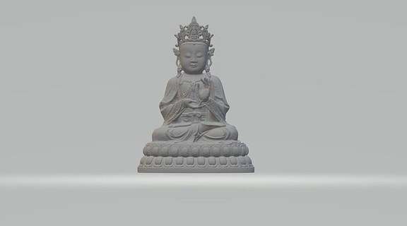 Buddha Amitabha Skulptur Statue uralt Zahl Religion Spiritualität Kultur vergeben religiou Objekt Gottheit Ganesha Meditation Modelle verschiedene Kunst Skulpturen 3d print model - Mito3D
