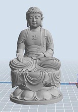 buddha statue marmor tempel monument kunst skulpturen 3d print model - Mito3D