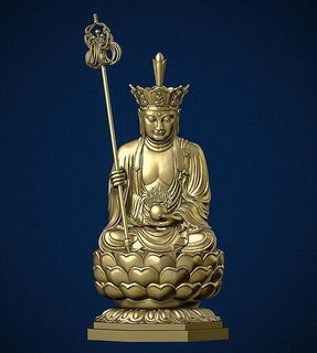 buddha statua scultura oro arte sculture religione figura Dio cose anelli mobilia interni loto gioielleria modello alto 3d print model - Mito3D