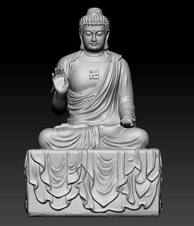 buddha scultura statua spiritualità religione arte sculture 3d print model - Mito3D