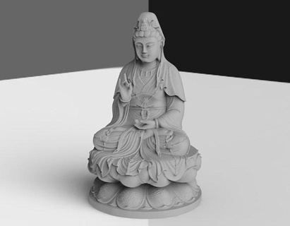 buddha 03 3dmodel scansione in3d irreale motore arte 3d print model - Mito3D