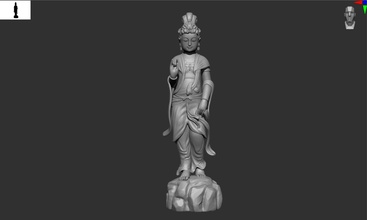 buddha 3d modell 1 statue bilden skulptur religion meditation buddhist kunst buddhismus religiou objekt tuongphat quantheambotat skulpturen 3d print model - Mito3D
