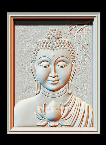 Buda Sanat dijital sanat Dijital hesaplama heykeller 3D print model - Mito3D