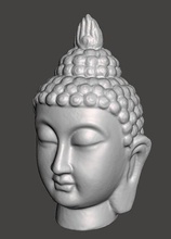 Buddha Büste Statue Statuette Dekor Kunst Skulpturen 3d print model - Mito3D
