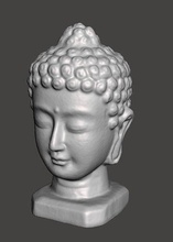 Buddha Büste Statuette Statue Dekor Kunst Skulpturen 3d print model - Mito3D