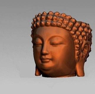 Bouddha pot fleur sculpture casa Jardín planta planteur maison Extérieur 3d print model - Mito3D