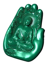 buddha hände pandent schmuck juwel silber druckbar mode gold zbrush hrino skulptur ring ohren männer halskette armband diamant engagement 3d print model - Mito3D