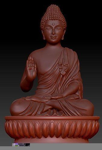 buddha idolo 3d stampabile modello scultura statua arte religione tempio sculture 3D print model - Mito3D