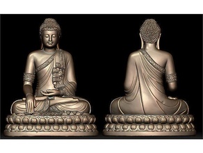 buddha idolo 3d stampabile modello statua scultura figura cultura arte sculture 3d print model - Mito3D