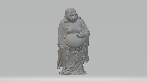 Buda Maitreya cabeça bodhisattva Deus divindade oriental alívio estátua escultura pingente decoração enfeite colar asiática arte esculturas 3d print model - Mito3D