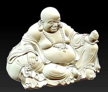 Buddha Maitreya Kopf Bodhisattva Gottheit orientalisch Linderung Statue Skulptur Anhänger Dekoration Ornament Halskette asiatisch Kunst Skulpturen 3d print model - Mito3D