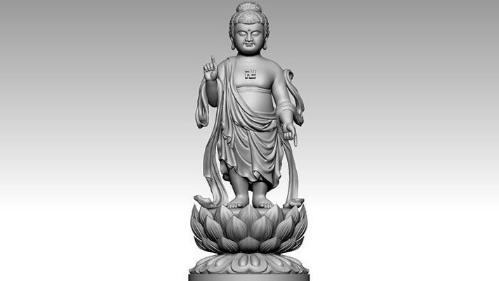 buddha geburtstag buddhismus maitreya sangha bodhisattva statue skulpturen charakter lotus meditation kunst religion cnc 3dprint 3d print model - Mito3D