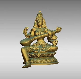 Buda heykel Gautama kolye Budda takı mücevher tasarım Budizm din meditasyon insan Hindistan adam şekil Sanat heykeller 3d print model - Mito3D