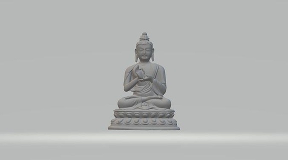 buddha statue sculpture ancient figure religion god spirituality culture award religiou object deity ganesha meditation scanned models various art sculptures 3d print model - Mito3D