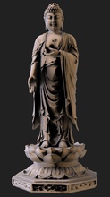 buda estátua modelo escultura budismo cnc imprimível 3d impressão stl obj zbrush arte esculturas 3d print model - Mito3D