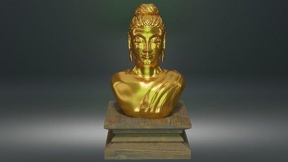 buddha statue meditation religion god sculpture deity idol house decor 3d print model - Mito3D