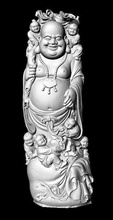 bouddha statue maitreya 6 gamins sculpture art figure sculptures 3d print model - Mito3D