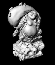 buda estatua maitreya bolso chino joyería joya esculturas arte 3d print model - Mito3D